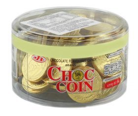 JB Gold Chocolate Coin 168g