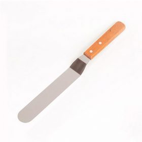 Curved Cake Leveler Big butter knife wooden handle