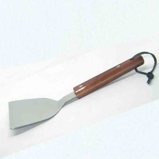 Scrapper with wooden handle