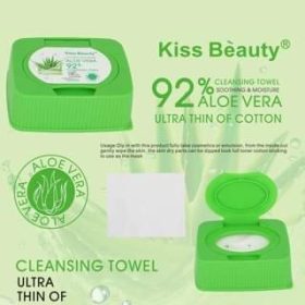 Kiss Beauty Soothing and Moisture Aloe Vera Cleansing Towel