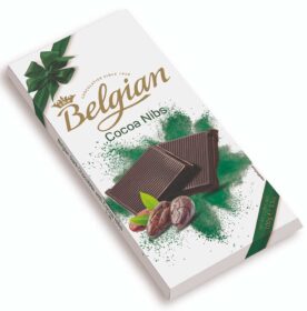 Belgian Cocoa Nibs Dark Chocolate Bar 100g