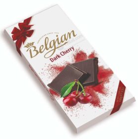 Belgian Dark Cherry Chocolate Bar 100g