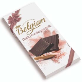 Belgian Dark Himalayan Salt Chocolate Bar 100g