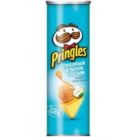 Pringles Cheddar And Sour Cream Crisps 158g