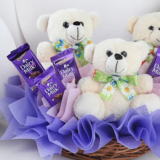 teddy and chocolate basket 4